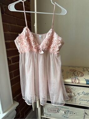 Flora Nikrooz Pale Pink Lace Babydoll